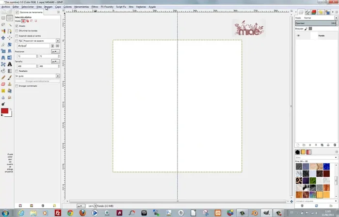 Crear una nueva capa llamada "círculo".