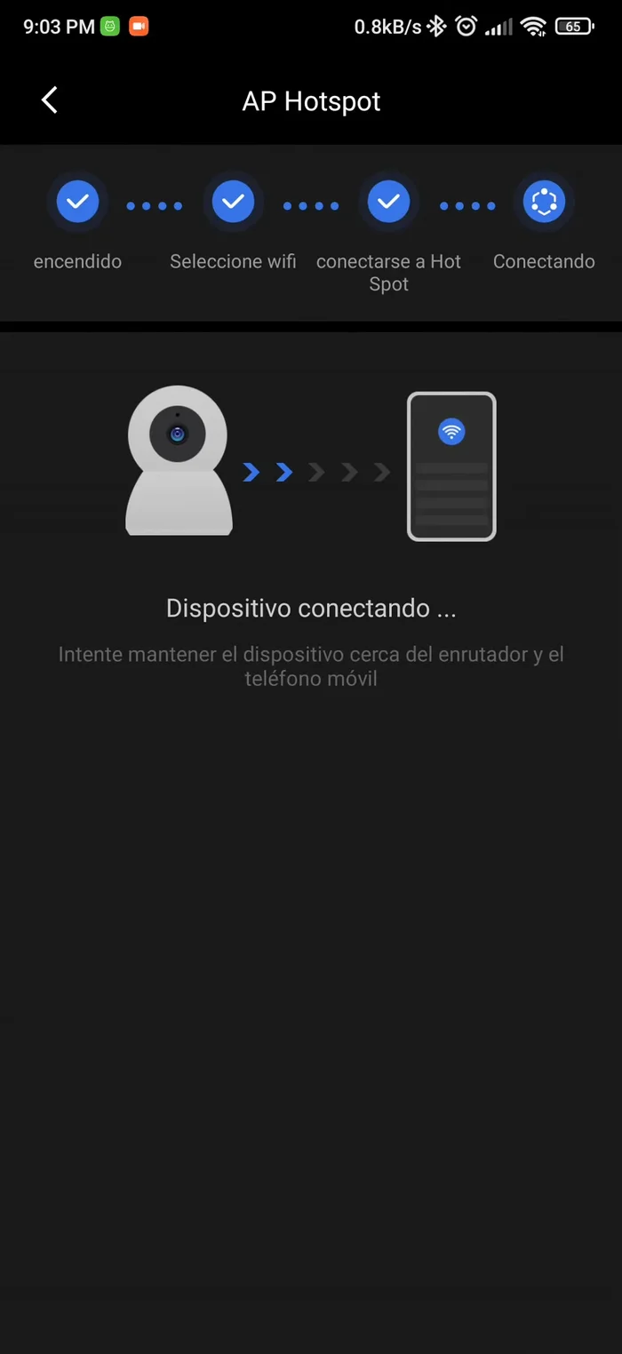 Ya está. Tu cámara debería estar funcionando correctamente.