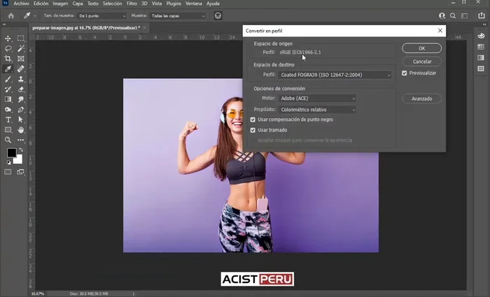Guardar la imagen en formato TIFF