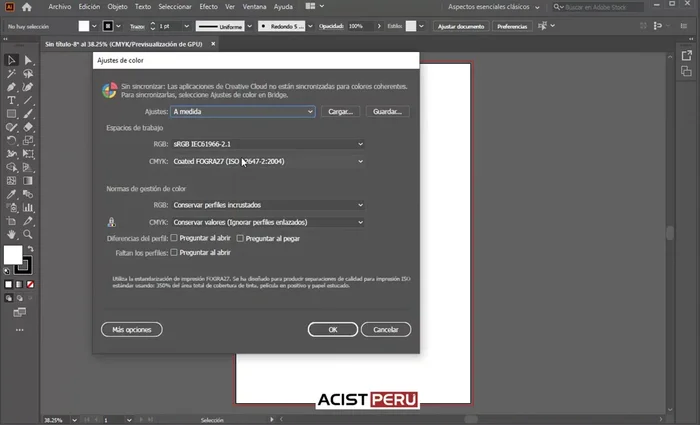 Colocar la imagen TIFF en Illustrator