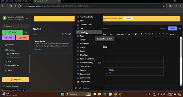 Utilizar la función de insertar (Insert) para añadir elementos multimedia y enlaces.