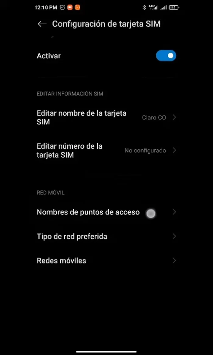 Escribir el nombre del punto de acceso en MAYÚSCULAS. (Ejemplo: si el valor es 'default', escribir 'DEFAULT').