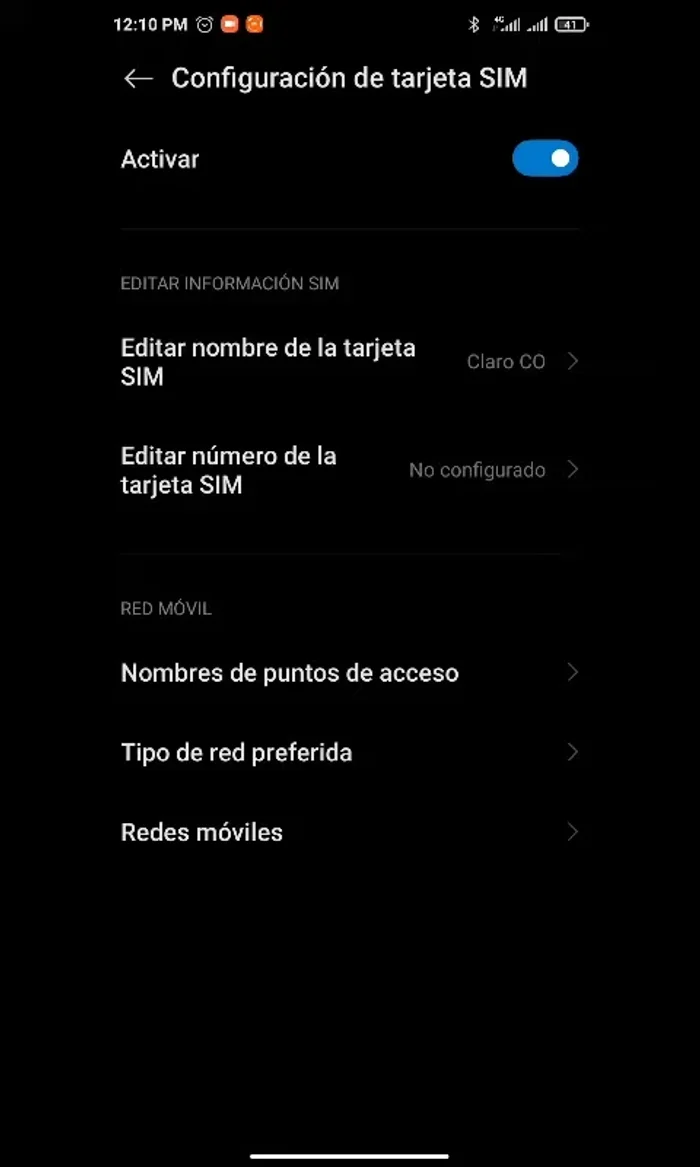 Escribir el nombre del punto de acceso en MAYÚSCULAS. (Ejemplo: si el valor es 'default', escribir 'DEFAULT').