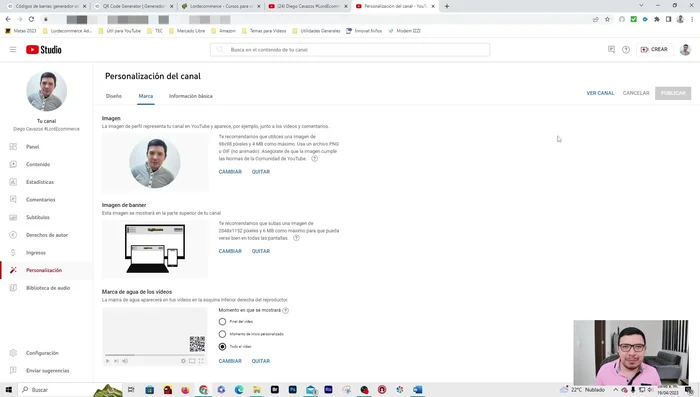 Descargar o guardar el código QR generado.