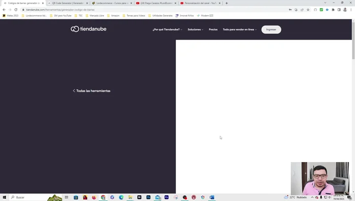 Generar el código de barras.