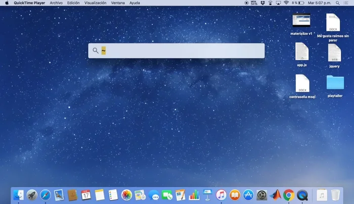 Escribir `~/Library/Caches` en Spotlight y presionar Enter. (Nota: la tilde (~) representa la carpeta de usuario).