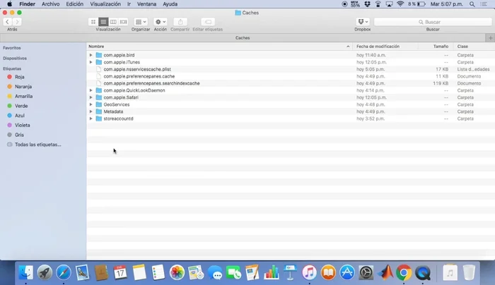Mover los archivos seleccionados a la papelera (clic derecho > Mover a la papelera).