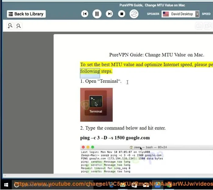 Una vez que tengas una respuesta exitosa, aumenta gradualmente el valor de MTU hasta que los paquetes dejen de fragmentarse. Añade 28 al valor final (para los encabezados IPMP). Por ejemplo: si el último valor exitoso fue 1470, suma 28: 1470 + 28 = 1498.