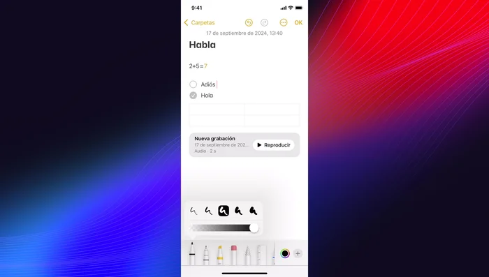 Herramientas de dibujo: lápiz, bolígrafos, subrayadores, borradores, reglas y stickers.