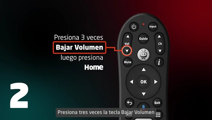 Presiona cualquier botón (excepto encendido). Si el televisor muestra la imagen de confirmación, el restablecimiento fue exitoso.