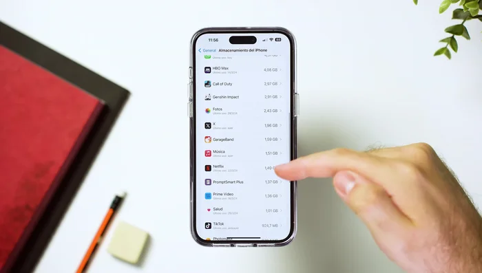 Revisar el tamaño que ocupan las aplicaciones instaladas.