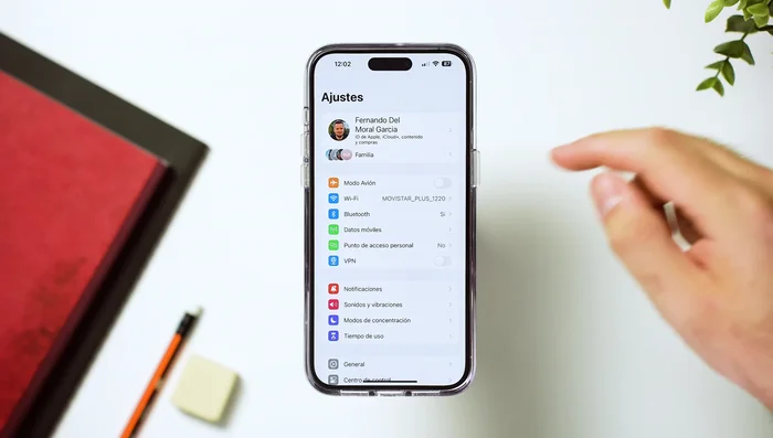 Ir a los ajustes del iPhone, luego a Safari.