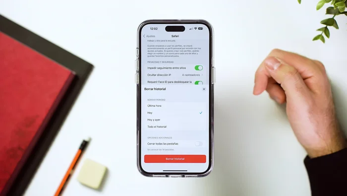Seleccionar 'Avanzado' y luego 'Datos de sitios web'.