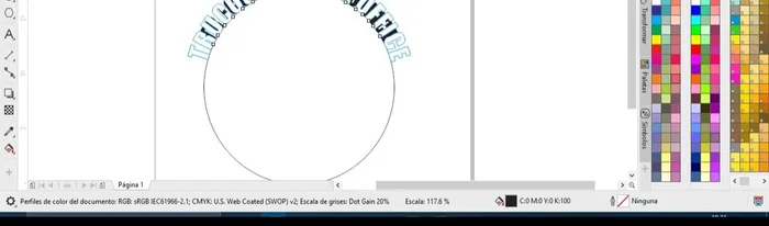 Escalar el texto desde las esquinas para mantener la proporción.