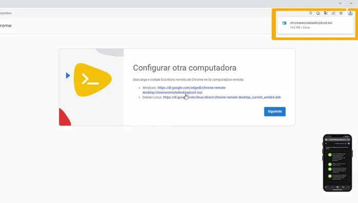 Descarga e instala la extensión necesaria.