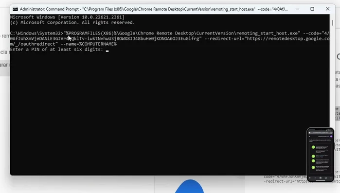 Introduce el PIN para establecer la conexión.