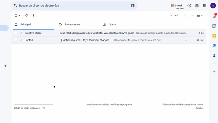 Selecciona la opción 'Formulario en blanco' para comenzar un formulario nuevo.