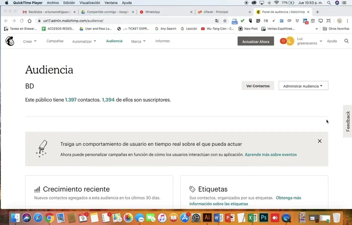 En el menú desplegable (lado derecho), seleccionar 'Importar contactos'.