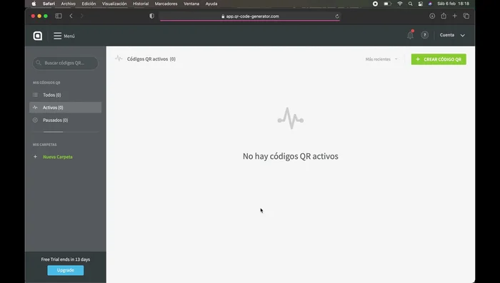 Descarga el código QR personalizado.
