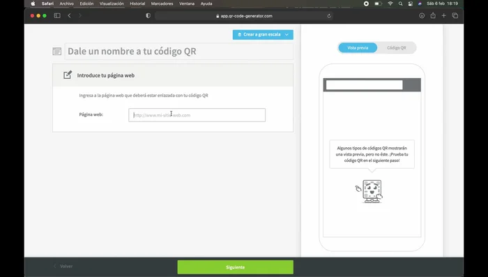 Descarga el código QR personalizado.