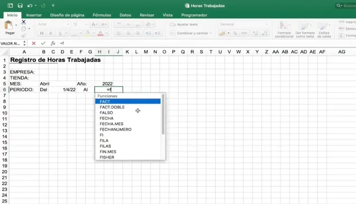 Calcular la fecha final del mes con la función `FIN.MES`.
