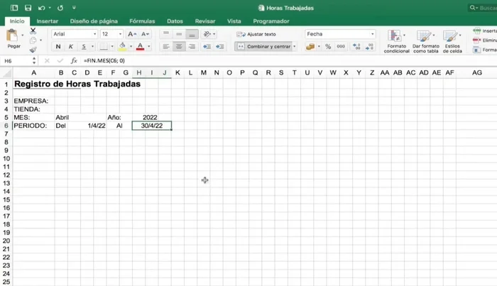 Formatear la fecha final como "Fecha corta".