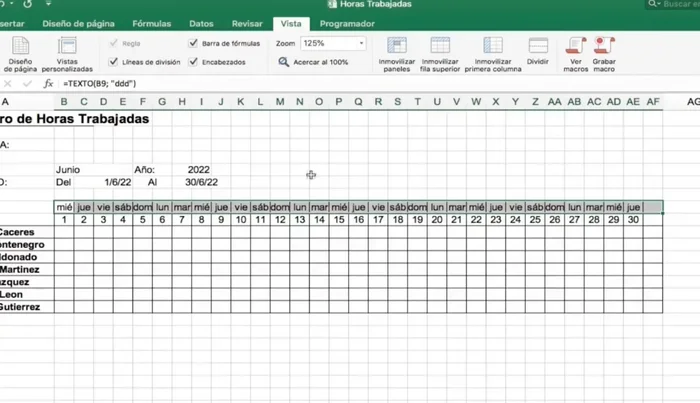 Aplicar bordes inferiores gruesos a la sección de encabezados.