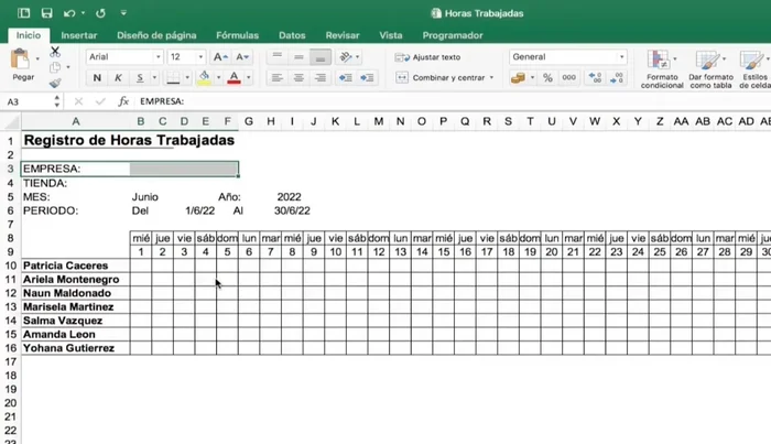 Aplicar bordes inferiores gruesos a la sección de encabezados.