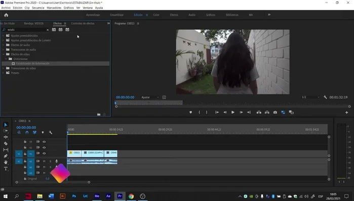 Abre DaVinci Resolve y tu proyecto.