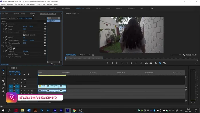 Espera a que el efecto se procese. Puedes monitorear el progreso en el 'Control de efectos'.