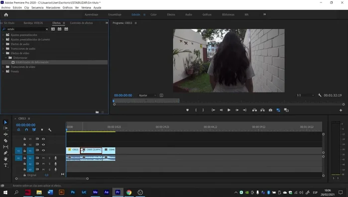 Espera a que el efecto se procese. Puedes monitorear el progreso en el 'Control de efectos'.