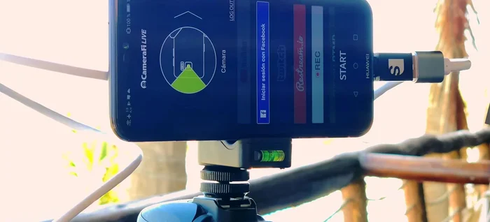 Seleccionar la cámara USB como pantalla principal.