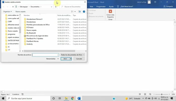 Seleccionar el documento escaneado y hacer clic en 'Abrir'.
