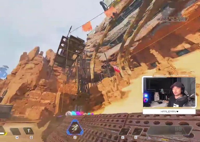 Domina el gancho contra el suelo para desplazamientos largos cuando no haya otras superficies para engancharte.