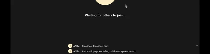Los subtítulos aparecerán en la parte inferior de la pantalla (inicialmente en inglés).
