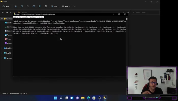 Ejecutar el programa de Bootcamp: Ejecuta el programa descargado. Si la descarga se detiene, presiona 'Enter'. La descarga puede tardar entre 20 minutos y media hora, dependiendo de tu velocidad de internet.