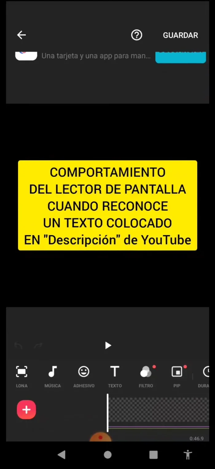 Eliminar cualquier pista de audio existente en la línea de tiempo del video.