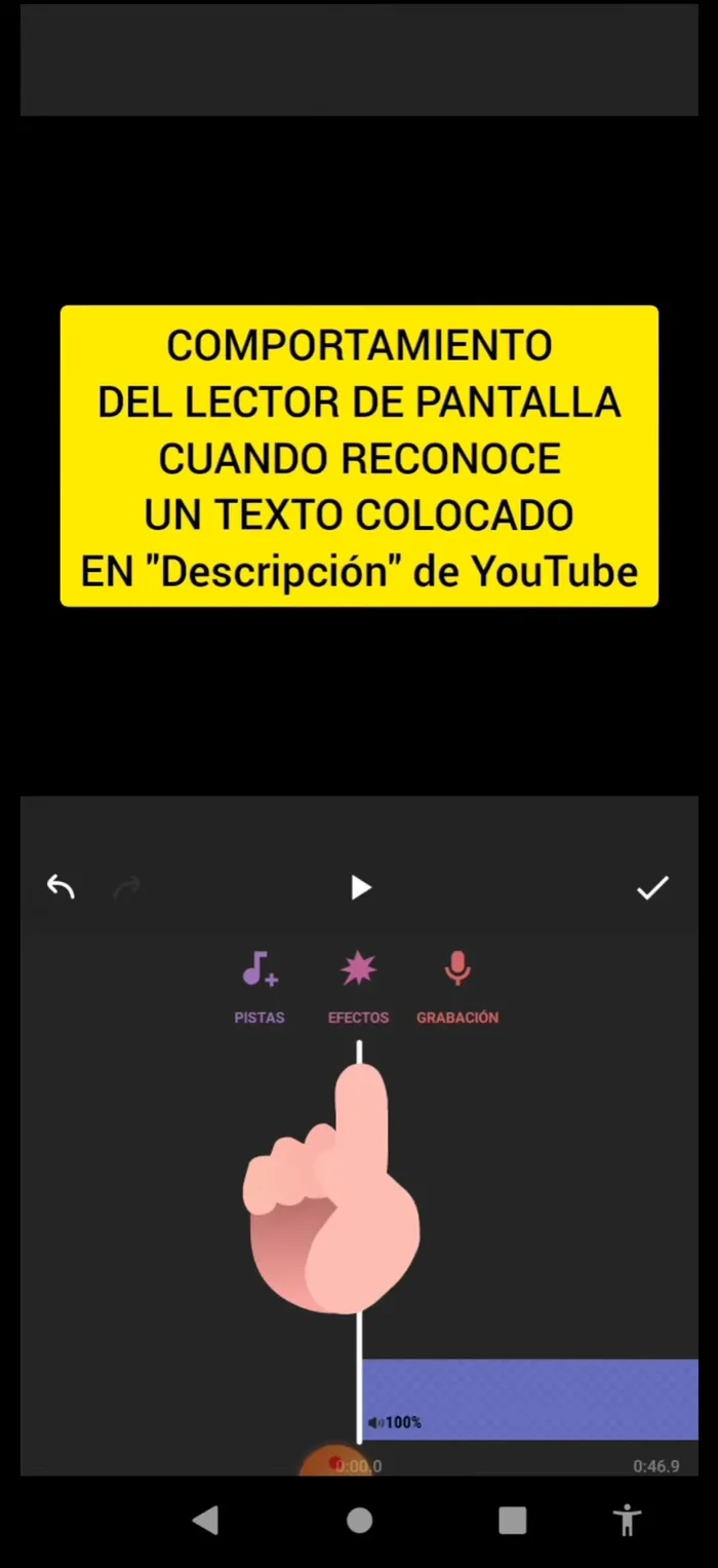 Grabar la voz en off.