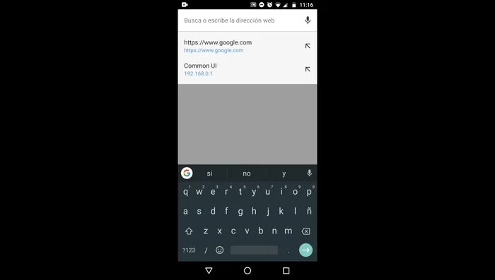 Buscar cualquier palabra en Google Chrome.