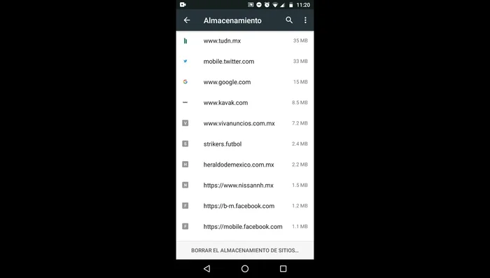 Confirmar la eliminación de los datos.
