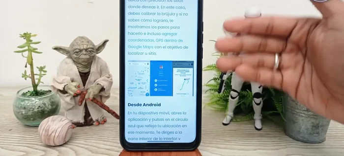 Una vez que la bola roja vuelva a su posición inicial, la brújula estará calibrada.