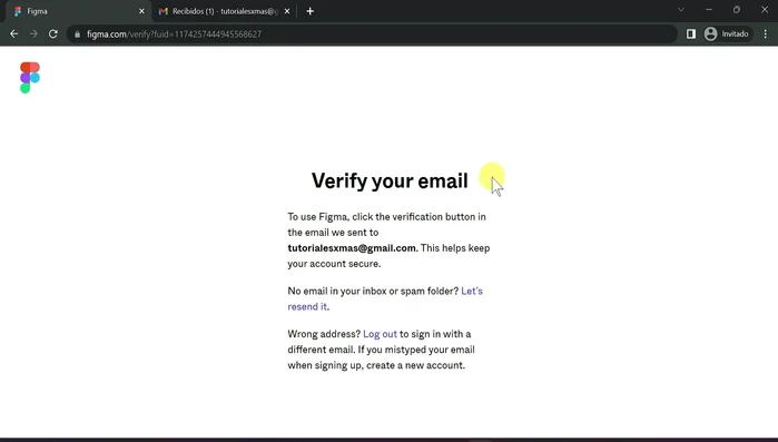 Verificar tu cuenta a través del correo electrónico que recibirás.
