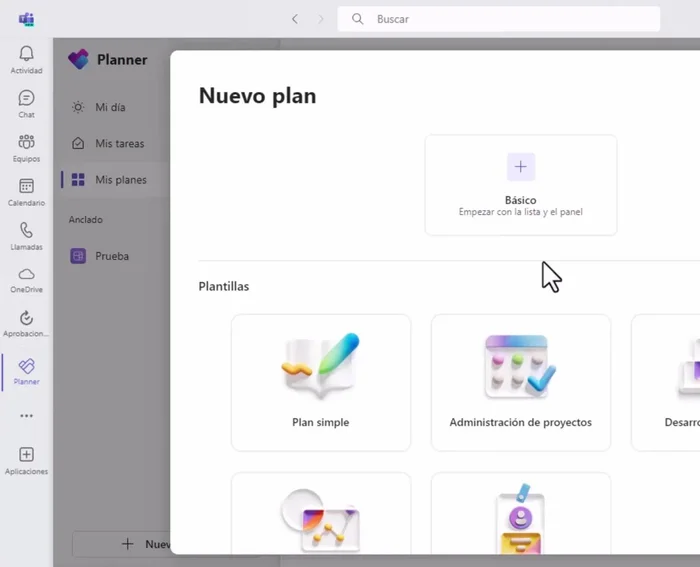 Personaliza tu plan: Nombra tu plan, anclalo a tus planers, y asígnalo a un equipo o mantenlo privado.