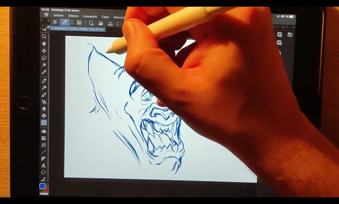 Voltea el lienzo horizontalmente para identificar errores que no se ven normalmente.