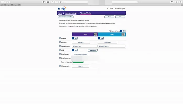 Selecciona la opción "Banda Separada" y habilítalo.
