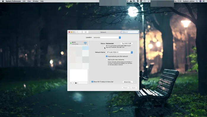 Aplica los cambios y cierra la configuración de red.