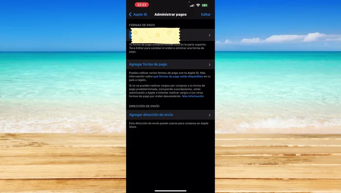 Verifica que la información de pago (tarjeta de crédito o débito) sea correcta y esté actualizada.