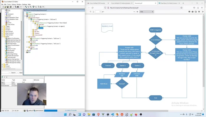 Configurar tiempos de espera y reintentos en los menús.