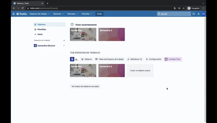 Crea un espacio de trabajo. Dale un nombre y selecciona una categoría (opcional). Puedes tener hasta 10 tableros por espacio de trabajo.