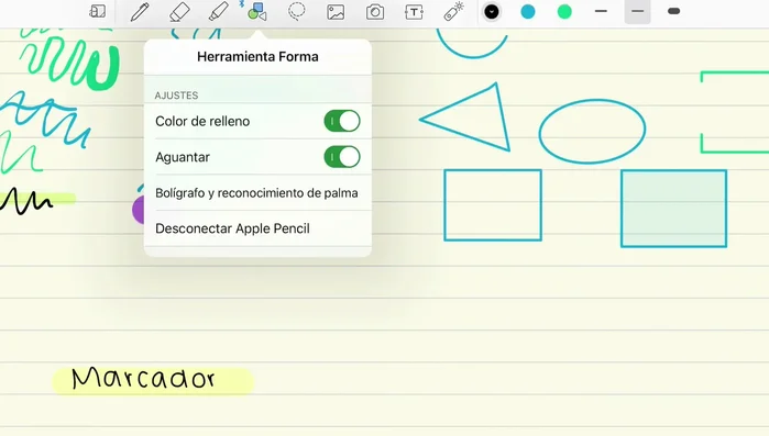 Utilizar la herramienta de formas para crear tablas y figuras geométricas.